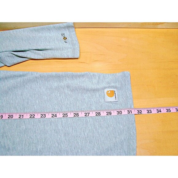 Mens Carhartt Force Relaxed Fit Midweight Long-Sleeve 1/4 Zip Mock Neck Shirt 2X - Picture 8 of 10